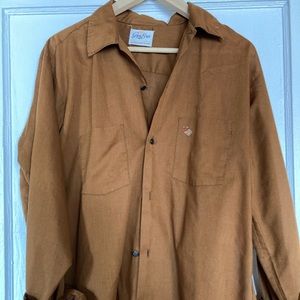 Saddle brown button up